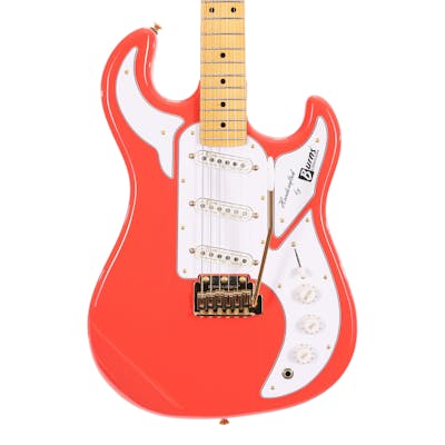 Burns Marquee Electric Guitar in Fiesta Red with Maple Fingerboard